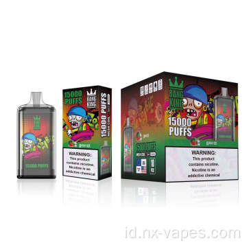 Bang King Crystal 15k Puffs Vapes sekali pakai